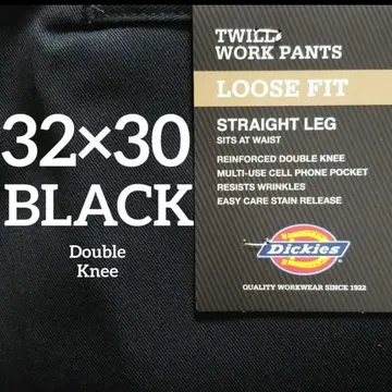 Dickies 디키즈 더블니 루즈핏 32 x 30 블랙