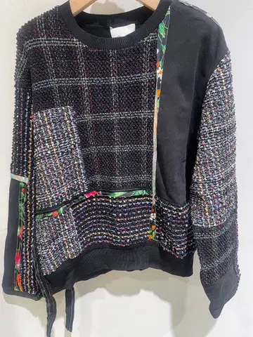 3.1 Phillip Lim 패치워크 디자인 긴팔 상의