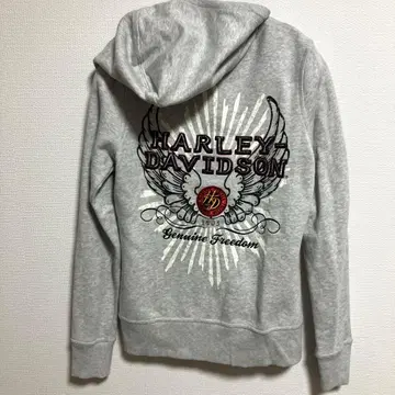 할리데이비슨 지퍼 후드티 새상품급 속기모 자수 와펜