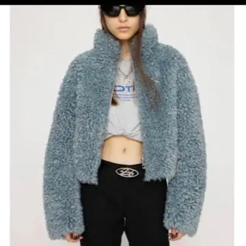 SLY LIGHT CROP BOA 블루종