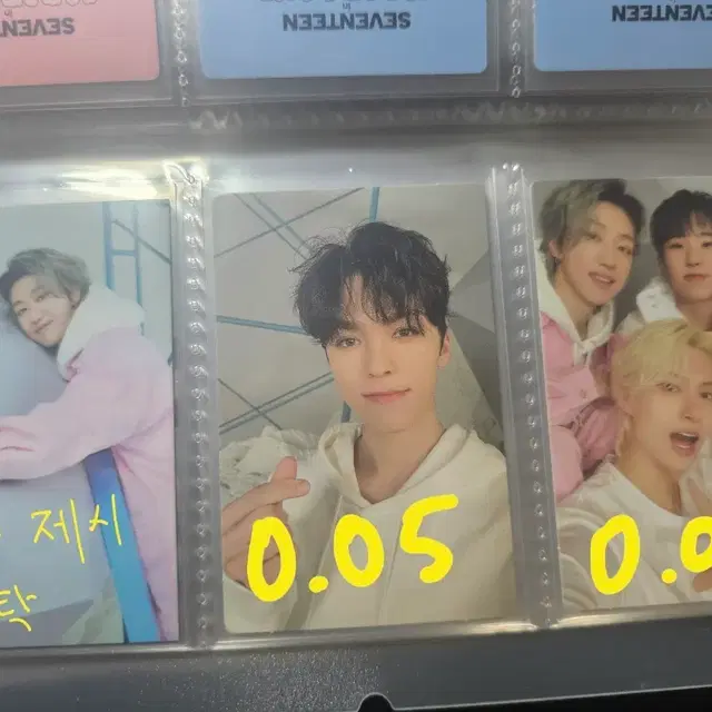 세븐틴 포카 판매 에스쿱스정한조슈아준호시원우우지디에잇민규석민승관버논찬