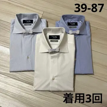 [클리닝 완료] 가마쿠라 셔츠 긴팔 드레스 셔츠 3점 39-87 이지케어