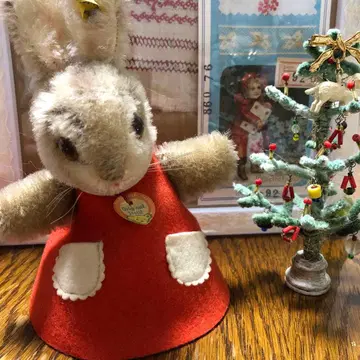 빈티지 슈타이프 나이트캡 토끼