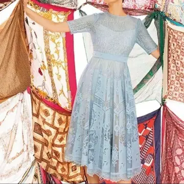 프레이 아이디 서큘러 레이스 드레스 프레이 아이디 LBLU