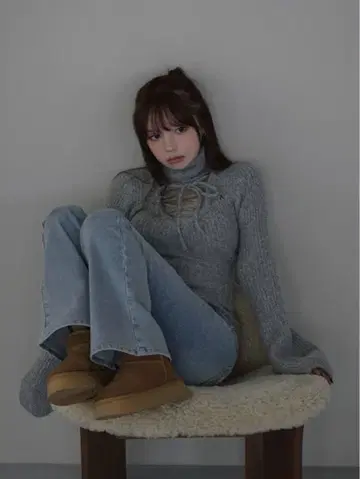 andmary Navi flare denim