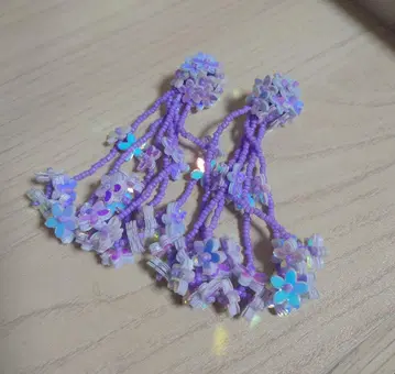 irodori irodoru 스팽글 비즈 귀찌