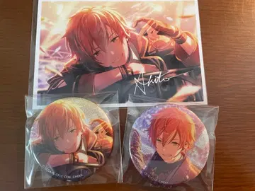 시노노메 아키토 글리터 캔뱃지 브로마이드 앙스타 콜라보