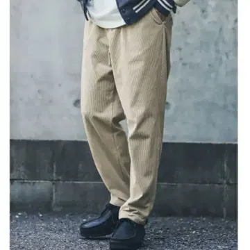 코듀로이 와이드 테이퍼드 팬츠