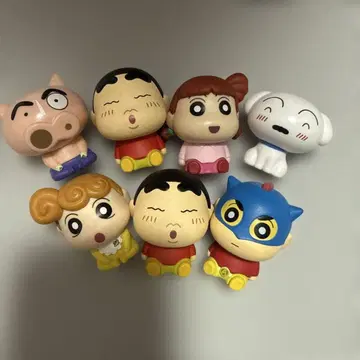 짱구는 못말려(크레용 신짱) 소프트 비닐 피규어 7체 세트