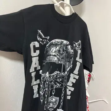 CALI LIFE 그래픽 T셔츠 블랙