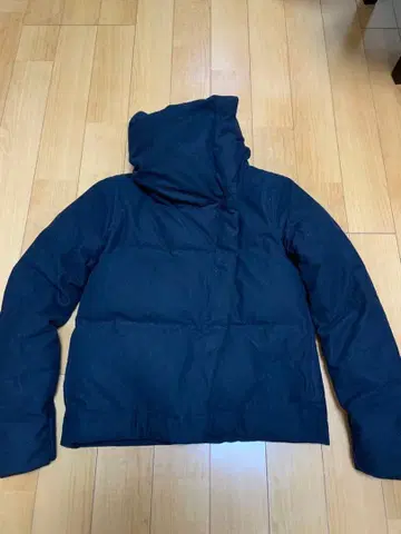 네이비 여성용 다운 자켓