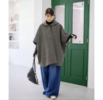 JOURNAL STANDARD 울 리버 판초 코트