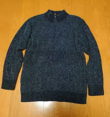 네이비 하이넥 스웨터 L