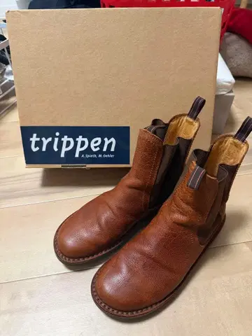trippen 브라운 사이드 고어 부츠 38