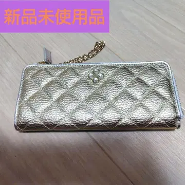 marie claire 골드 퀼팅 장지갑 미사용 새상품 마리클레