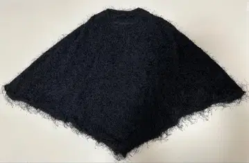 샤기 판초 판초 코트 니트 판초 털이 긴 샤기 케이프