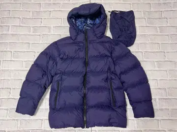 UNIQLO +J 라이트 다운 볼륨 후드티 L 블루