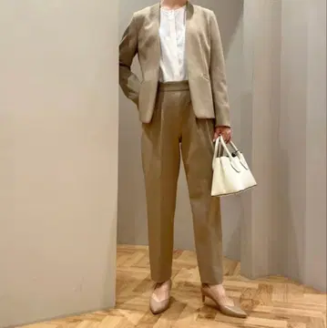 브라운 싱글 버튼 셋업 L 사이즈