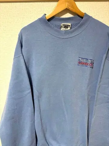 Lee 프린트 맨투맨 블루