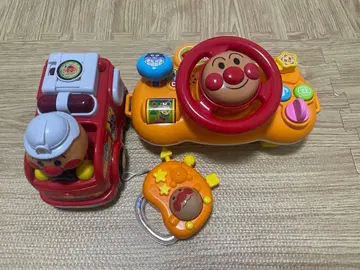 호빵맨 완구 세트 소방차와 핸들