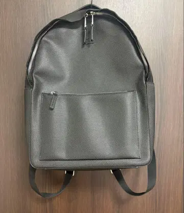 [라코스테] LACOSTE 블랙 백팩 백팩 로고 가죽