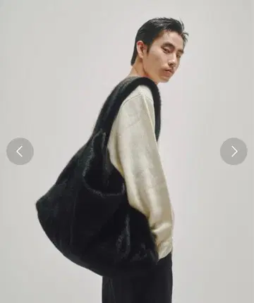 FEKETE BIG TOTE BAG 빅 토트백 퍼 블랙