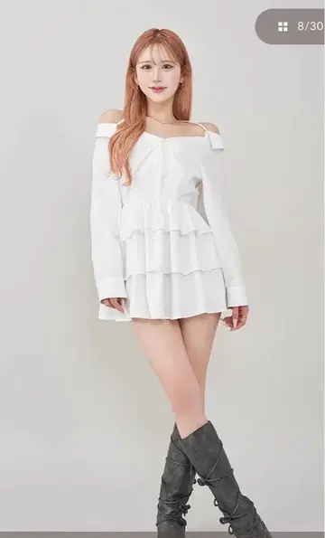 Darich 오프숄더 홀터 미니 원피스