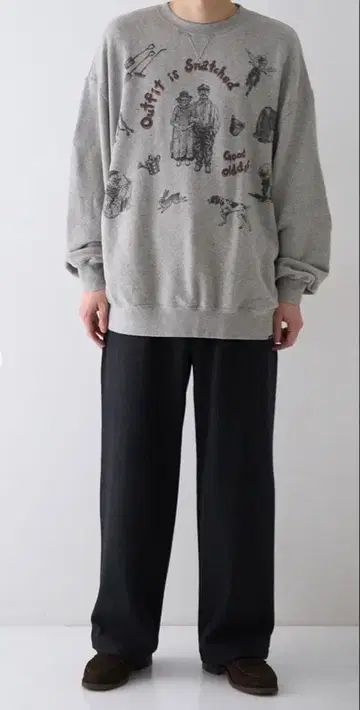 [ 새상품급 ] 울 캐시미어 플란넬 이지 트라우저