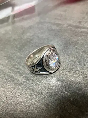 빈티지 실버 반지 925 20호 별 쿼츠