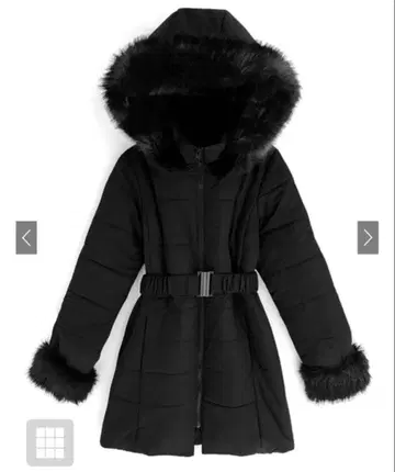 그레일 GRL 벨트 포함 퍼 다운 코트[kd13]