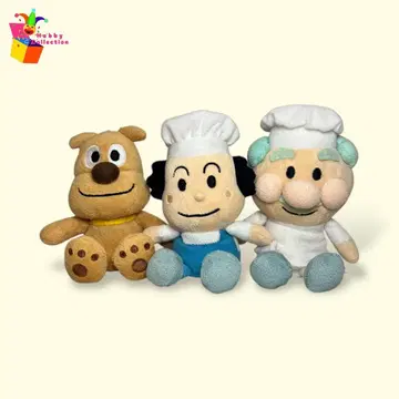 호빵맨 봉제 인형 [치즈, 바타코 씨, 잼 아저씨] 프리치 비즈