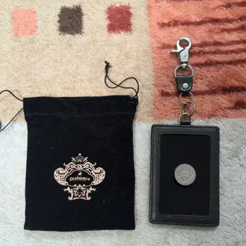 Orobianco 가죽 패스 케이스 블랙