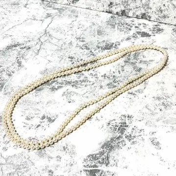 펄 목걸이 롱 약 100cm