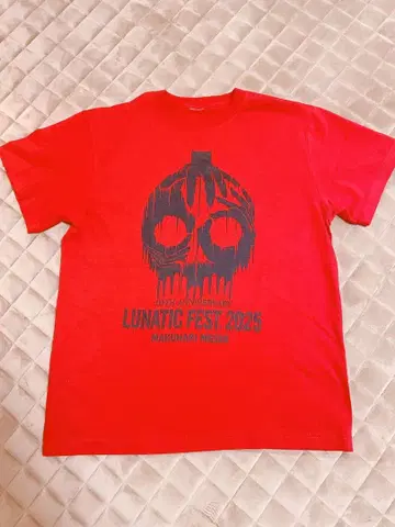 LUNATIC FEST 2023 티셔츠 빨간색 M 사이즈