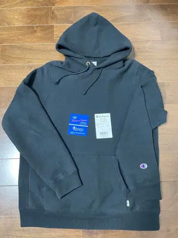 론 헤르만 별주 Champion 블랙 후드티 리버스 위브