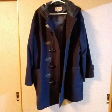 Oshare Club 후드 부착 더플 코트 380 LL 네이비