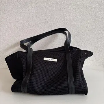 [ 하자품 ] qbagparis 블랙 M 마더백 토트백 대용량