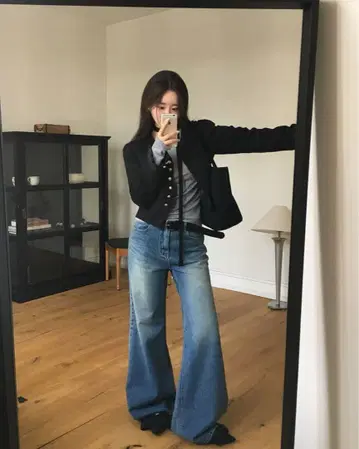 amood 한국 BEIDELLI 부츠컷 데님 팬츠