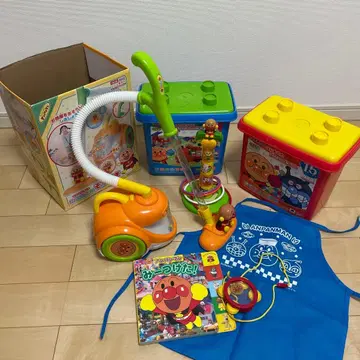 호빵맨 완구 세트 블록라보 청소기