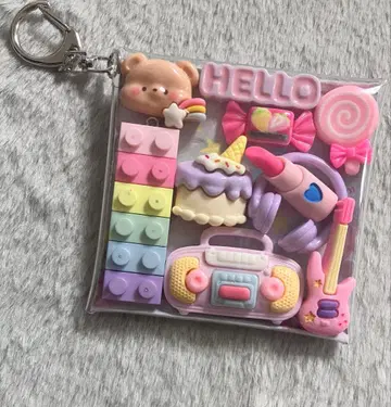 가챠 파우치 [ 레인보우 곰돌이 음악 ]