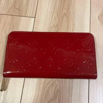 에나멜 장지갑 레드