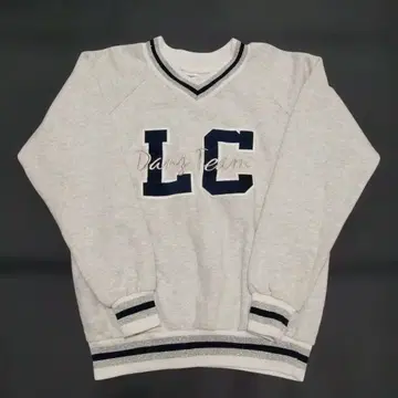 [ 90s ] VARSITY 맨투맨 V넥 자수 로고 사이즈 L 미국제