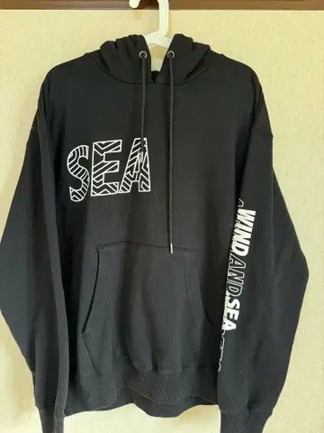 WIND AND SEA 블랙 후드티