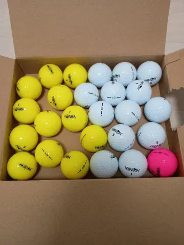 혼마 D1 골프공 HONMA 화이트 옐로우 컬러 핑크 새상품 상자 없음