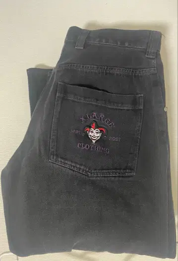 XLARGE 블랙 데님 팬츠