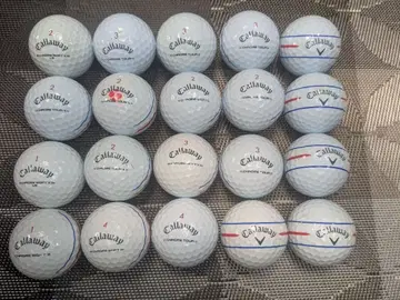 인기 캘러웨이 크롬 트리플 라인 로스트볼 화이트 컬러 20구