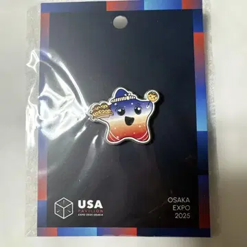 오사카 만박 미국관 핀 배지 스파크 USA 타코야키