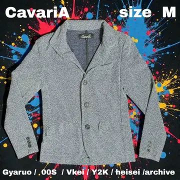 CavariA 와이어 옷깃 자켓 Y2K 00s 갸루 남자 계열 캐바리아