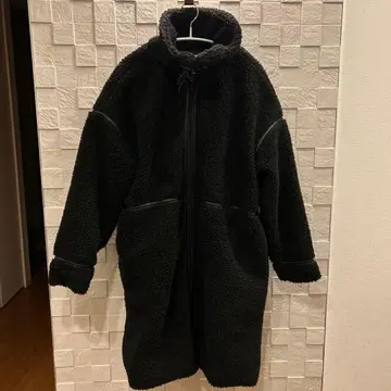 calin 보아 파이핑 롱 코트