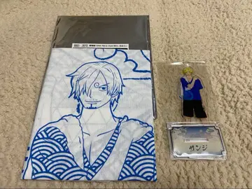 원피스 극락탕 콜라보 수건 아크릴 스탠드 상디